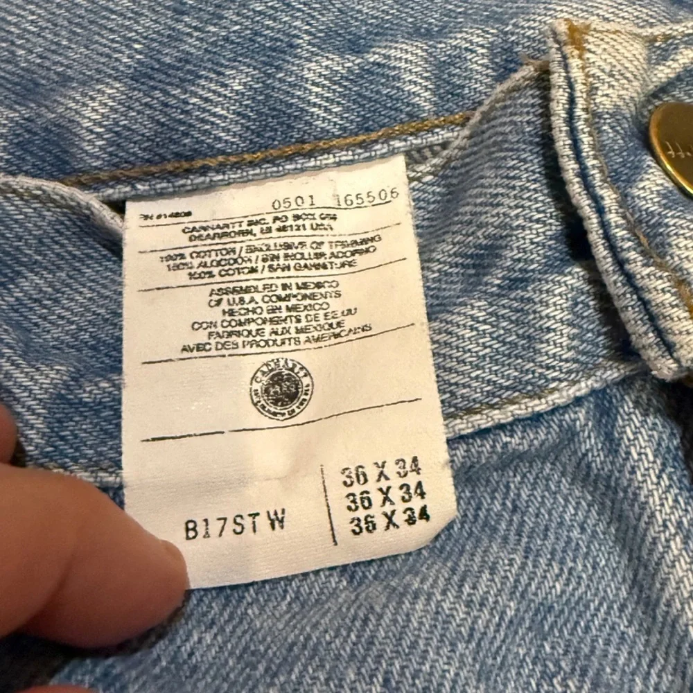 Late 90s Carhartt Jeans 36x34 | Distressed Baggy Grunge Workwear‎ Denim - Picture 12 of 12